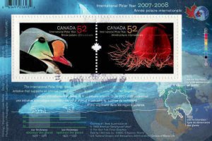 Canada 2007 International Polar Year Souvenir Sheet, #2205b Used