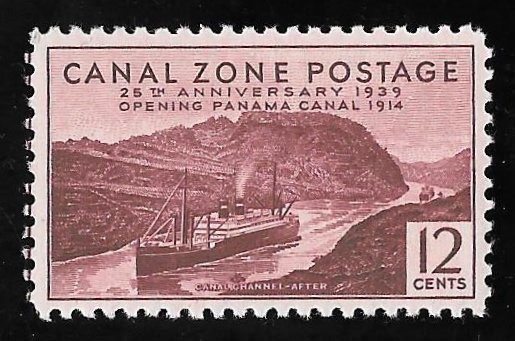 CANAL ZONE 129 12 cents 25th Anniversary Stamp Mint OG NH VF