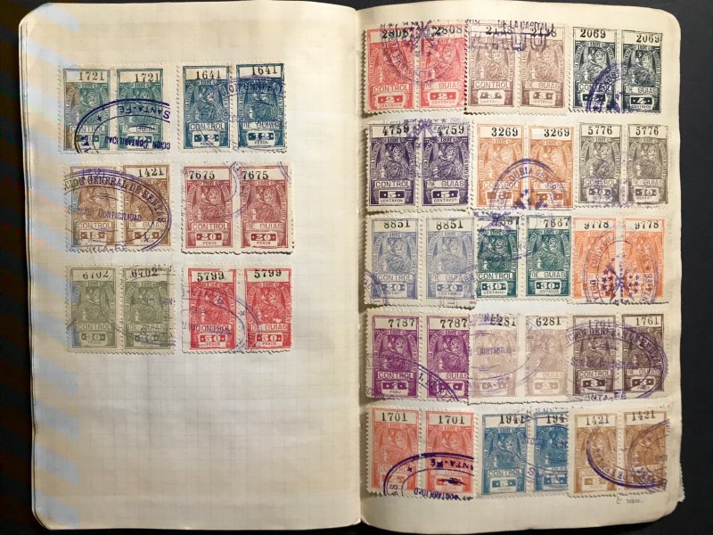 Argentina Revenue Stamps Mint/Used 1884-1912 (1100 Stamps)