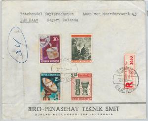 62351 -  INDONESIA - POSTAL HISTORY -  REGISTERED COVER to HOLLAND 1969 - MUSIC