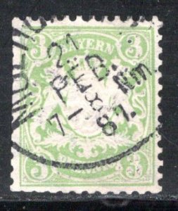 German States Bavaria Scott # 48, used