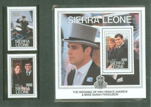 Sierra Leone #796-798  Single (Complete Set)