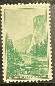 Scott 740 1¢ El Capitan, Yosemite Single Stamp MNH OG - Lot 10