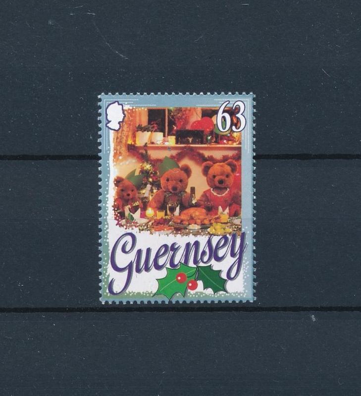 [58445] Guernsey 1997 Christmas Bears Gastronomy Wine from set Vin  MNH