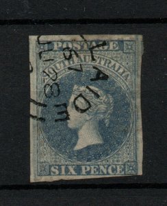 South Australia 1856 6d violet blue imperf good margins SG10 WS25455