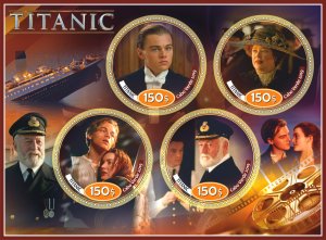 Stamps. Cinema. Titanic 2019 year 1+1 sheets perforated