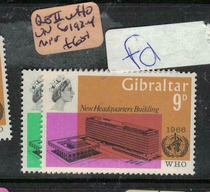 Gibraltar QEII WHO UN SG 193-4 MNH (2esr) 