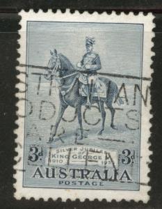  AUSTRALIA Scott 153 used 1935 3p KGV ANZAC stamp CV$11