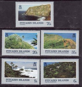 Pitcairn Is.-Sc#198-202- id9- unused NH set-Scenes-1981-