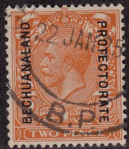 BECHUANALAND PROTECTORATE Used Scott # 86 King George V - pencil # (1 Stamp) -7