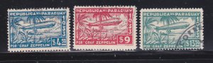 Paraguay C79-C81 U Zeppelins