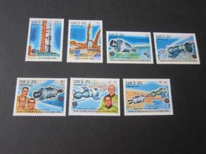 Laos 1985 Sc 650-6 space set MNH