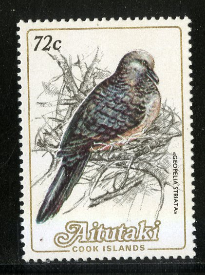 AITUTAKI 334 MH SCV $2.75 BIN $1.25 BIRDS