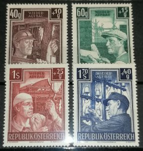 Austria 1951 reconstruction MH set