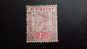 St Vincent 1899 Queen Victoria Used