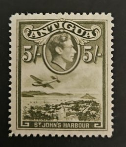 Antigua 1938 SG107 mm 5/- KGVI pictorial definitive issue