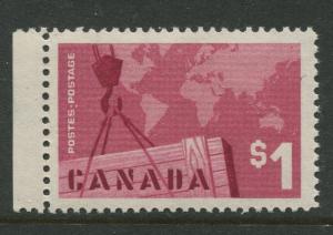 Canada -Scott 411- General Issue -1963 -MNH - Single $1 Stamp