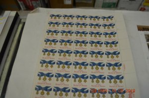 4 mnh sheets  WWI, Distinquished Soldiers, Those Who Served, Medal of Honor