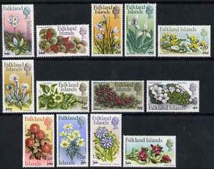 Falkland Islands 1971 Flowers decimal surcharge set of 13...