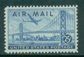 C36 25c Oakland Bay Bridge Fine MNH