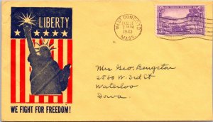 1933 - 3c Stamp, Charlottte Amalie VI - West Concord, Mass - F74583