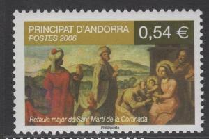 ANDORRA SGF672 2006 ALTARPIECE SANT MARTI DE LA CORTINADA MNH