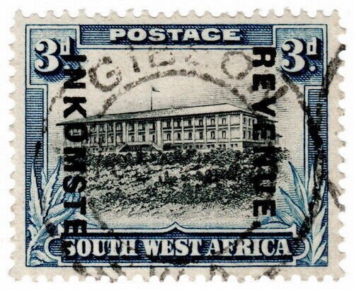 (I.B) South-West Africa Revenue : Duty Stamp 3d (1943)