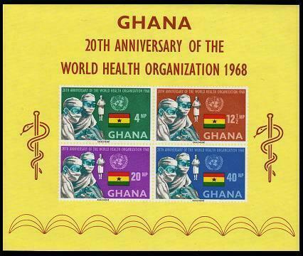 HERRICKSTAMP GHANA Sc.# 339A Medicine Imperf S/S