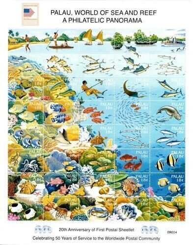Palau 2006 - Sea and Reef Fish - Washington Stamp Expo - Sheet of 40 - MNH