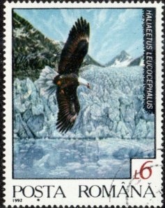 Romania 3782 - Cto - 6L Bald Eagle / Glacier (1992)