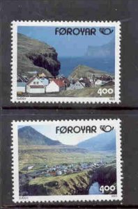 Faroe Islands Sc 250-1 1993 Nordica stamp set mint NH