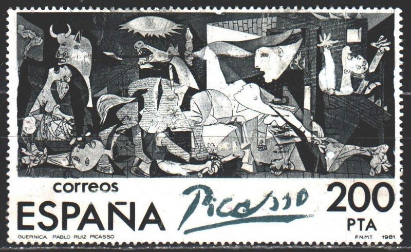 Spain. 1981. 2520. Picasso, painting by Guernica. USED.