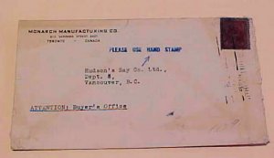 CANADA  BLUE PAPER 4cents 1949 TORONTO UNLISTED