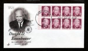 U.S. 1971 FDC Ike Booklet Pane!