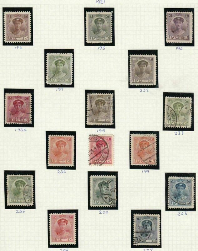 luxembourg stamps page ref 16867