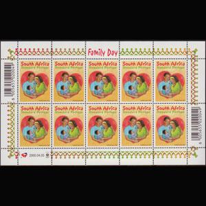 SOUTH AFRICA 2000 - Scott# 1154A Sheet-Family Day NH