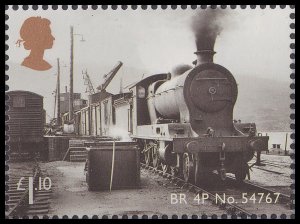 GB 3283d Classic Locomotives of Scotland BR 4P No 54767 £1.10 single MNH 2012