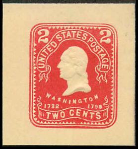 U396 Mint Full Corner Cut Square 37 x 39