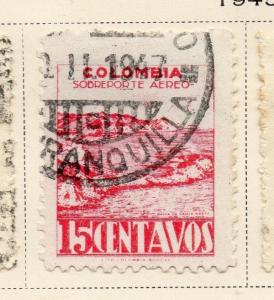 Colombia 1945 Early Issue Fine Used 15c. 174044