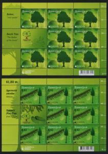Slovenia 889-90 (MI897-8) Sheets  MNH EUROPA, Forests