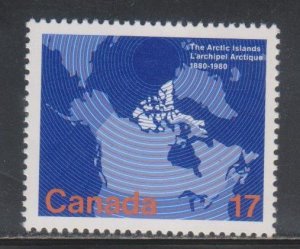 Canada, 17c Map (SC# 847) MNH