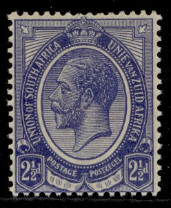 SOUTH AFRICA GV SG7a, 2½d deep blue, LH MINT. 