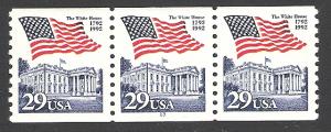 US Cat # 2609 Coil PNC3, Pl #13, Flag over White House, MNH*-