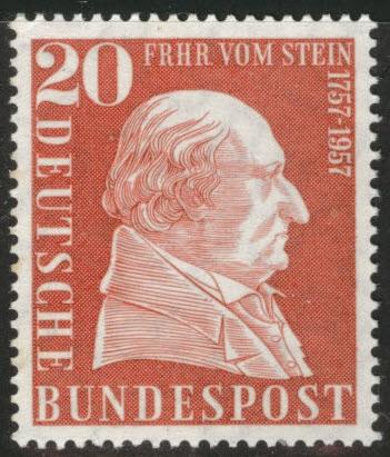 Germany Scott 776 MH* 1957 von Stein stamp 