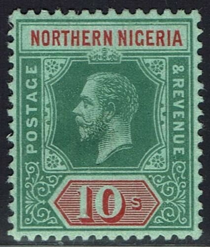 NORTHERN NIGERIA 1912 KGV 10/- 