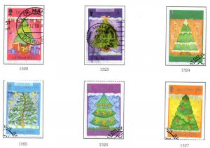 Isle of Man Sc 1172-7 2006 Christmas stamp set used