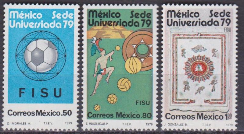 MEXICO Scott 1178-1180 MNH** 1979 set
