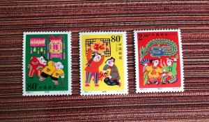 PRC China 2000 Children paintings compete set MNH