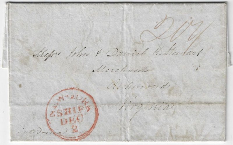 1835 -British tobacco importer letter to Richmond - Ephemera 1004