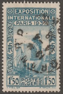 Algeria, stamp, Scott#111,  used, hinged,  1f,50c,